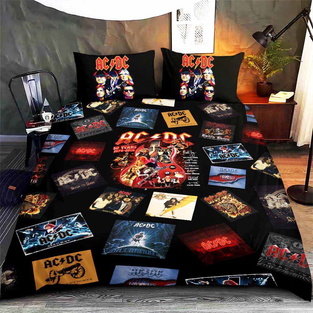 Acdc Duvet Cover And Pillow Case Bedding Set