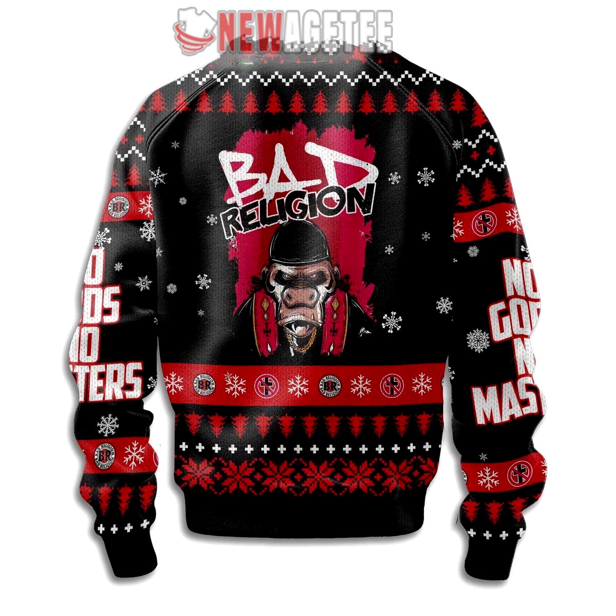 Bad Religion No Gods No Masters Ugly Christmas Sweater