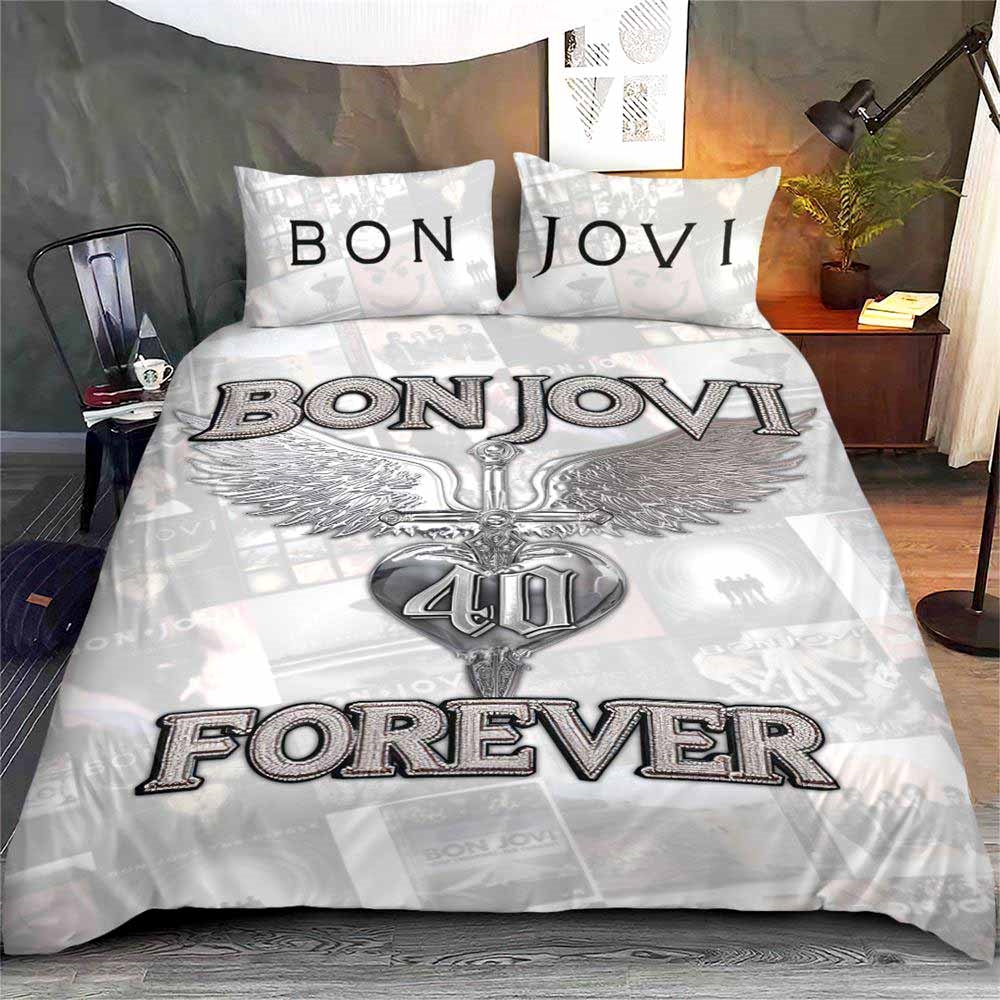 Bon Jovi Duvet Cover And Pillow Case Bedding Set