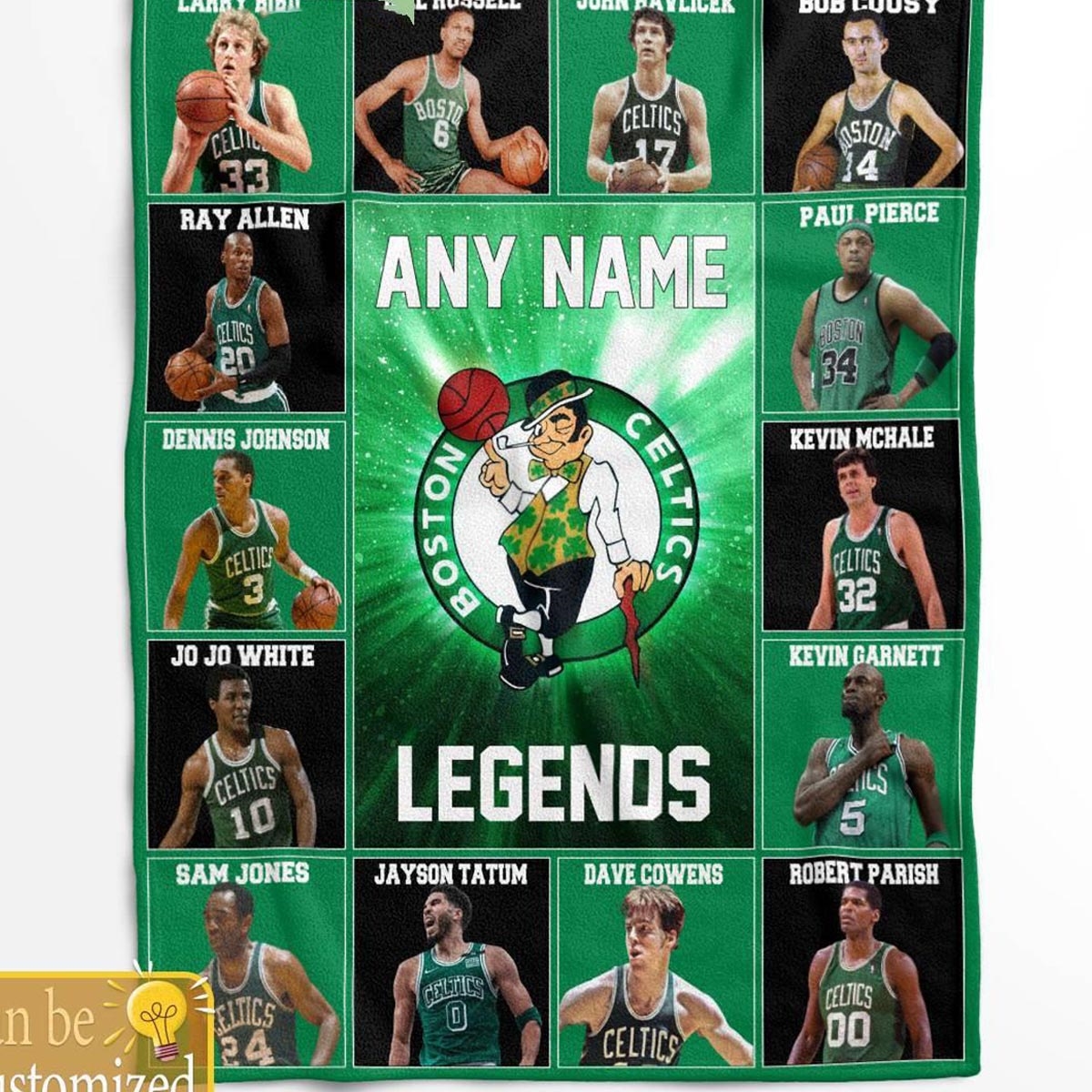 Boston Celtics Legends 2024 Team Personalized Quilt Fleece Blanket Boston Celtics Legends 2024 Team Personalized Quilt Fleece Blanket