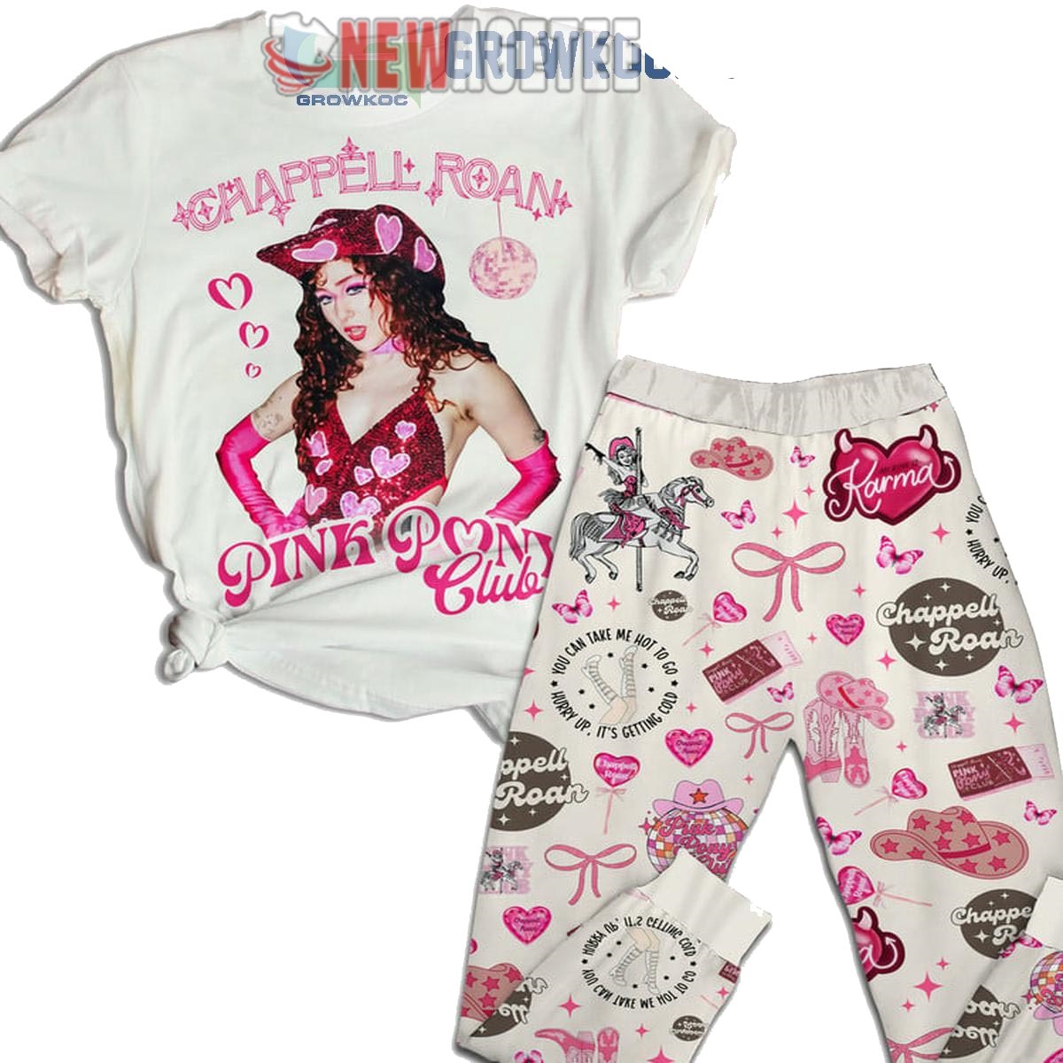 Chappell Roan Pink Pony Club In 2024 Soft Fuzzy Pajamas Set