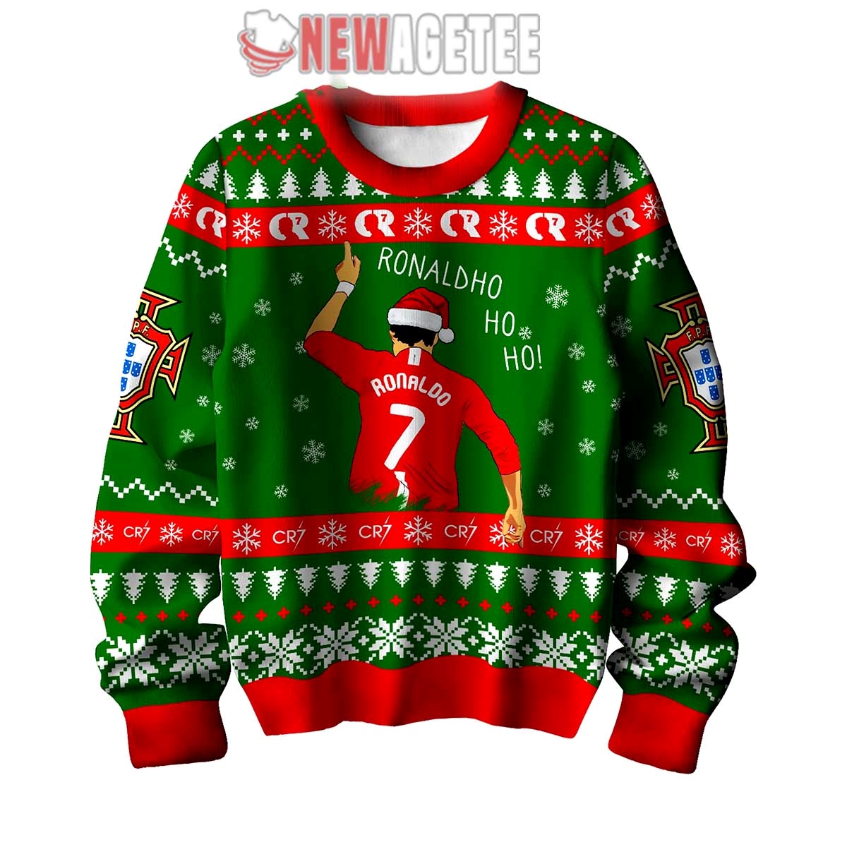 Cristiano Ronaldo Cr7 Portugal Football Ugly Christmas Sweater