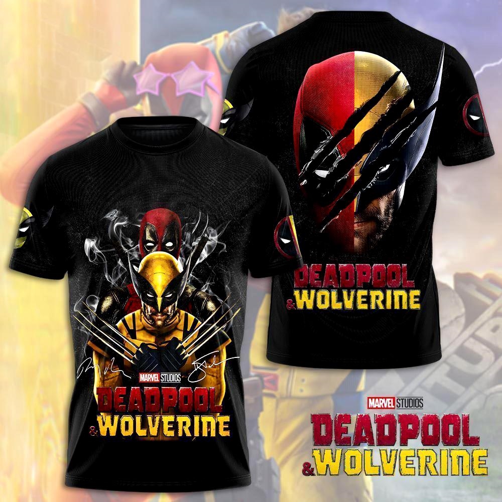 Cute Version Dogpool Deadpool And Wolverine Aop Shirt