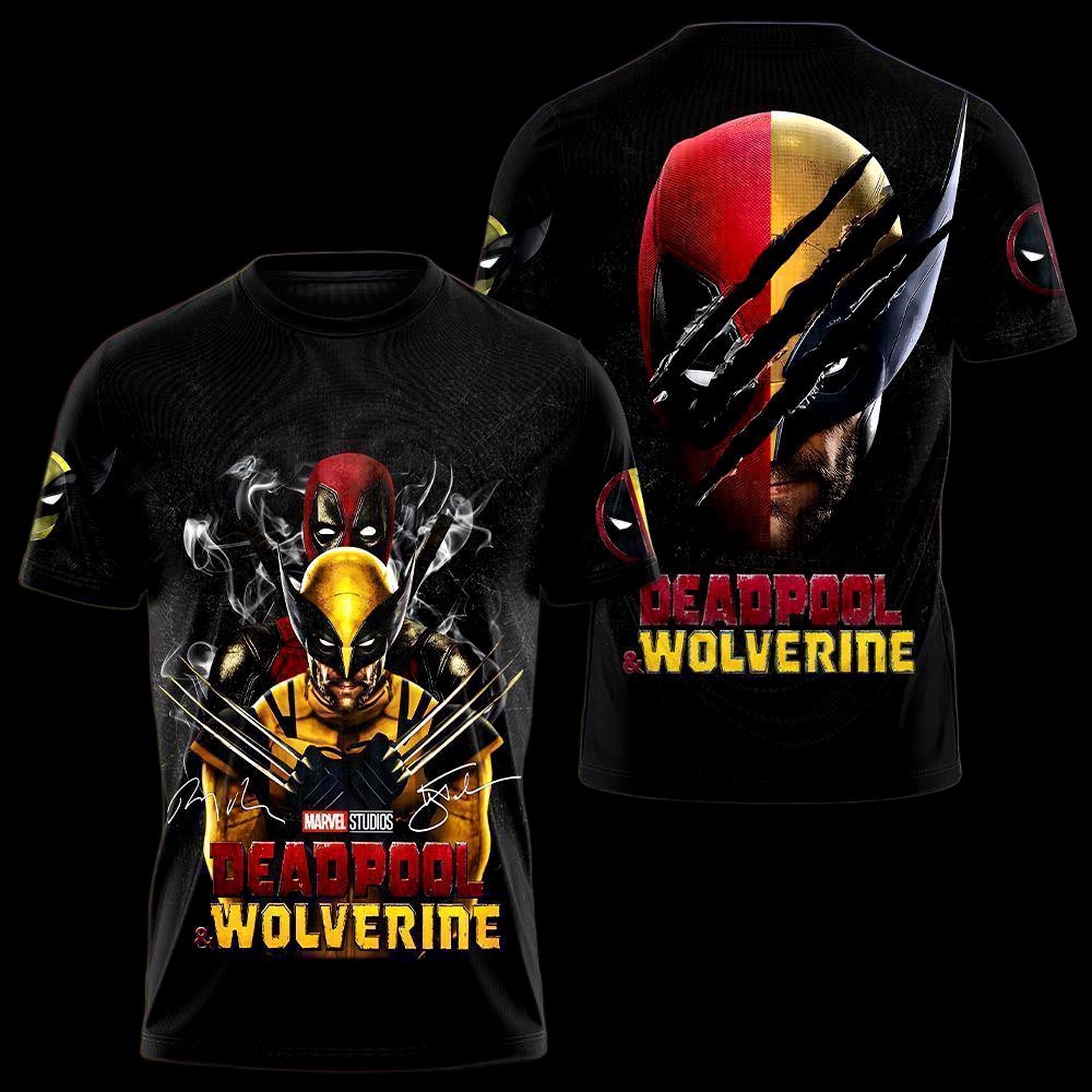 Cute Version Dogpool Deadpool And Wolverine Aop Shirt