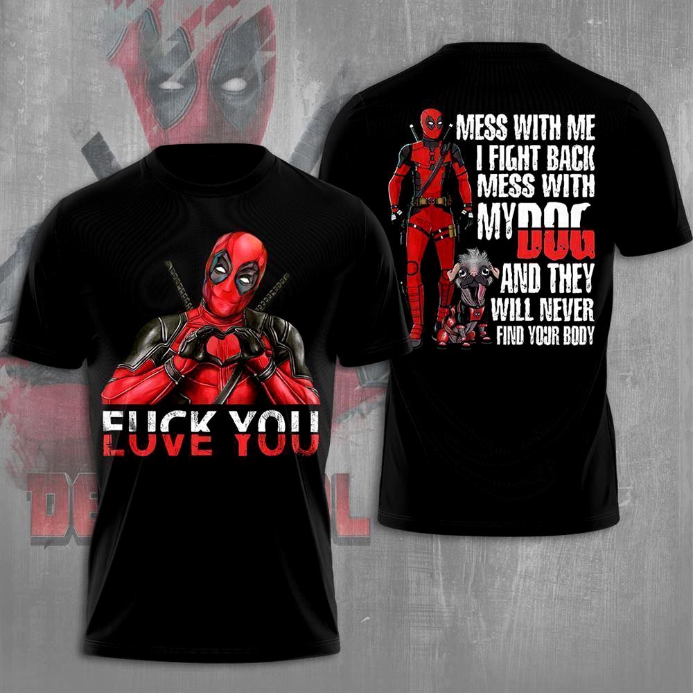 Deadpool And Wolverine Come Together Aop T-shirt