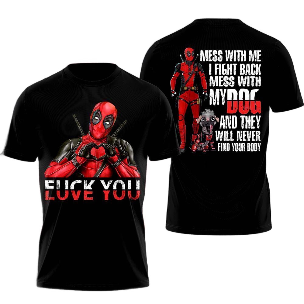 Deadpool And Wolverine Come Together Aop T-shirt