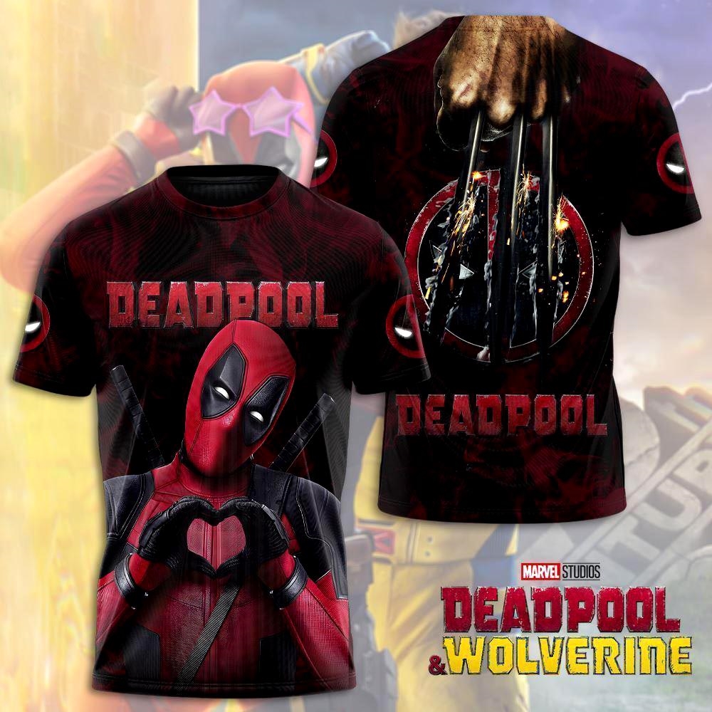 Deadpool And Wolverine Kill The Fox Universe Aop T-shirt