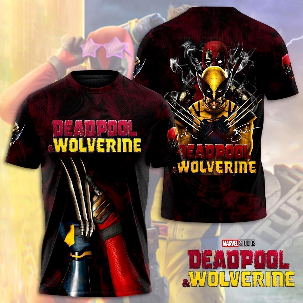 Deadpool X Wolverine Movie Apparel Shirt