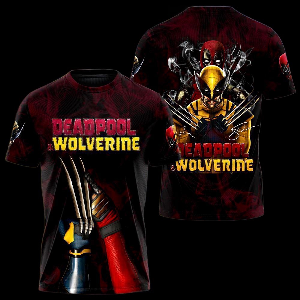 Deadpool X Wolverine Movie Apparel Shirt
