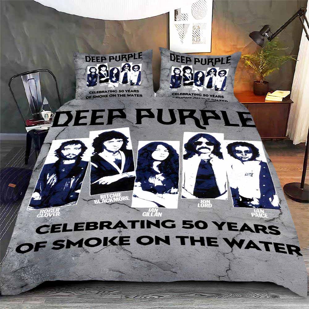 Deep Purple Duvet Cover And Pillow Case Bedding Set