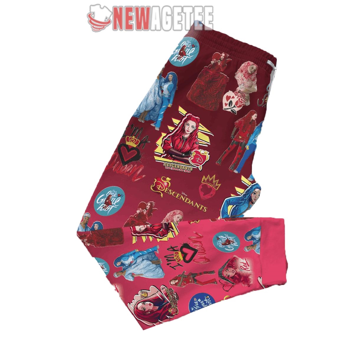 Descendants The Rise Of Red Aint Feel It Yet Soft Fuzzy Pajamas Set