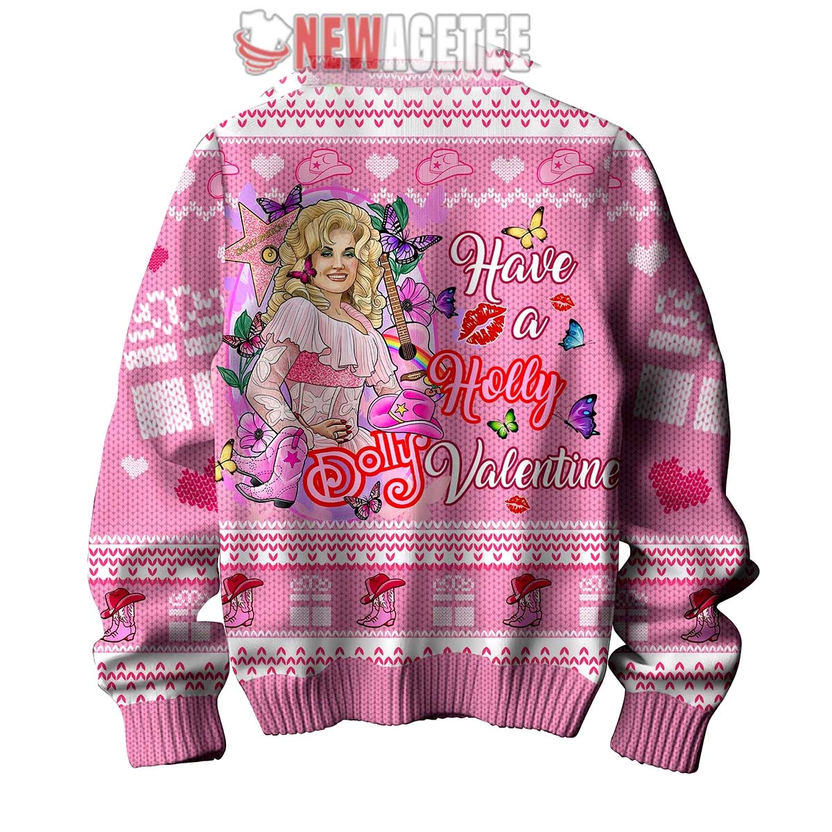 Dolly Parton Holly Dolly Valentine Ugly Christmas Sweater