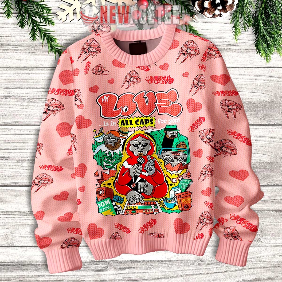 Doom Love Valentine Ugly Christmas Sweater