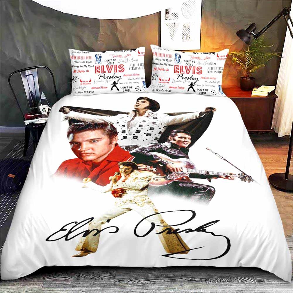 Elvis Presley Bedding Set Gift For Christmas