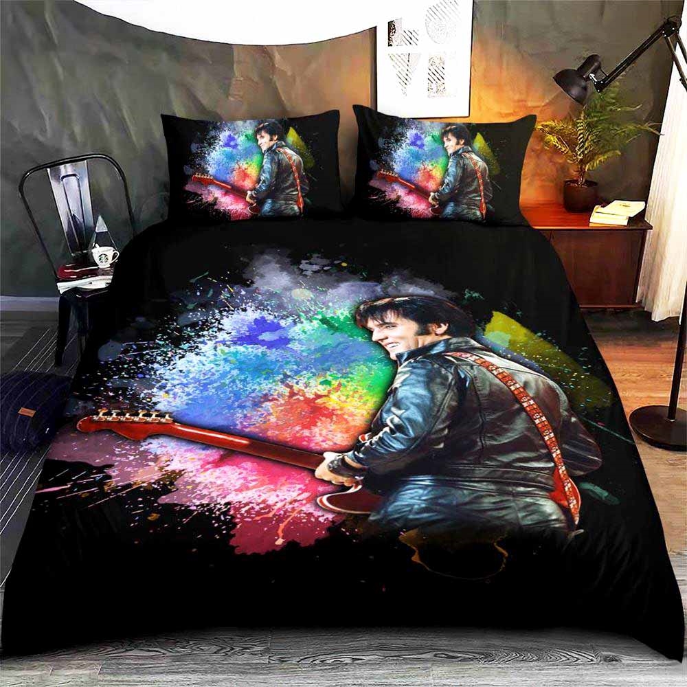 Elvis Presley Duvet Cover And Pillow Case Bedding Set