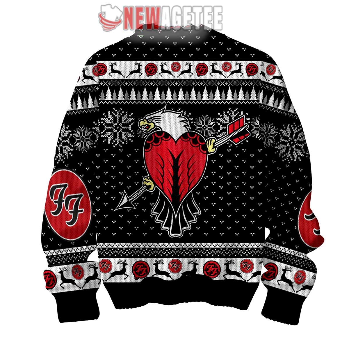 Foo Fighters Ride Like Lighting Crash Like Thunder Ugly Christmas Sweater