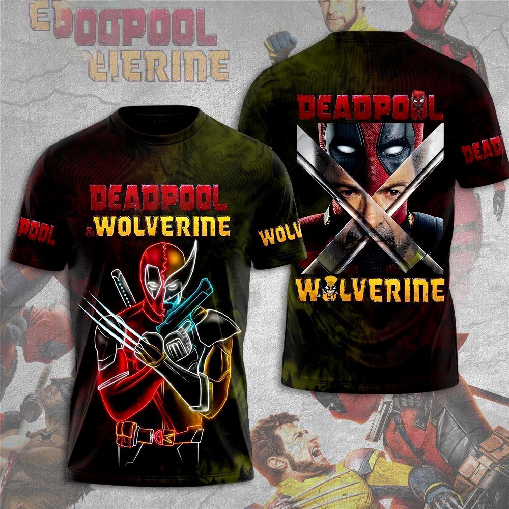 Funny Deadpool 3 Movie Tee Deadpool Aop Shirt