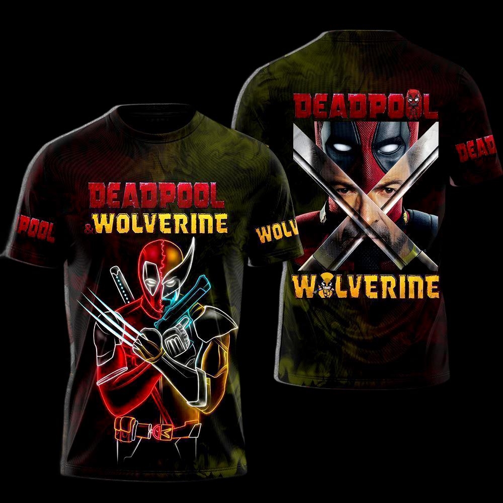 Funny Deadpool 3 Movie Tee Deadpool Aop Shirt