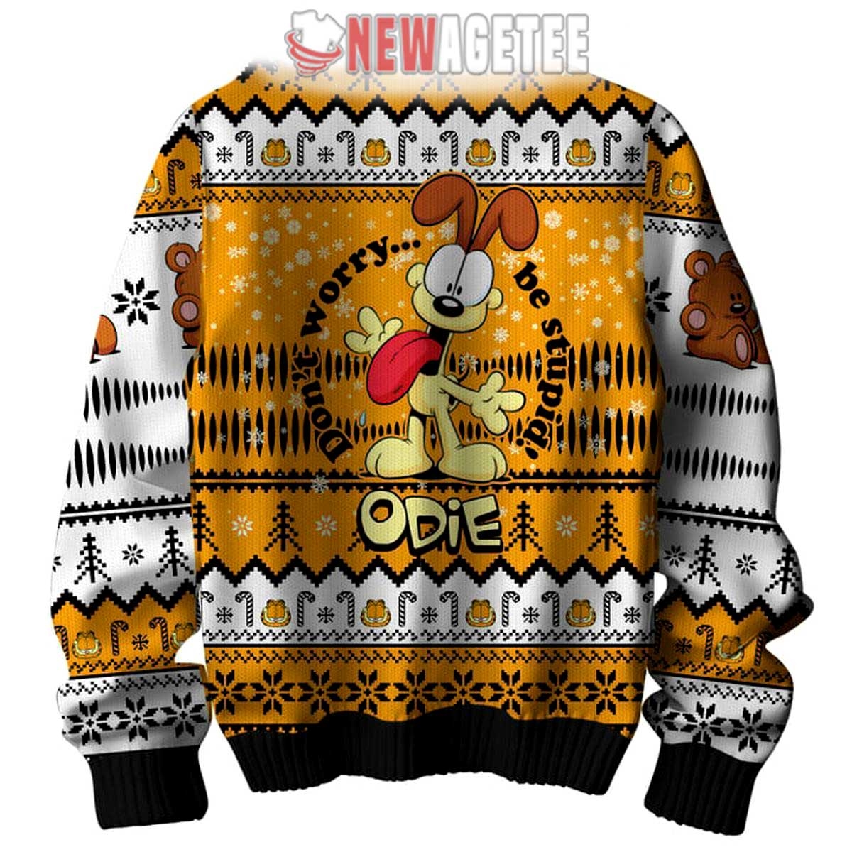 Garfield Is It Friday Yet Odie Ugly Christmas Sweater