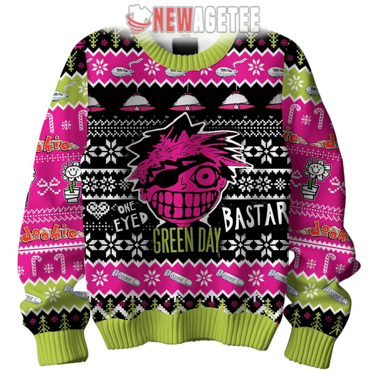 Green Day Bastard Dookie Ugly Christmas Sweater