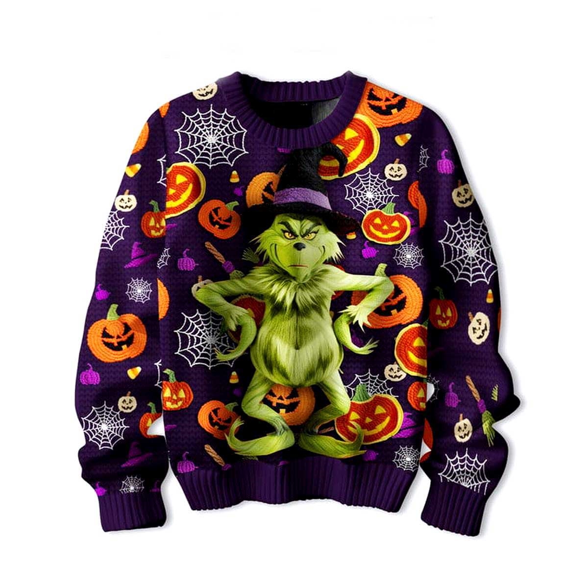 Grinch Who Steals The Halloween Night Ugly Christmas Sweater