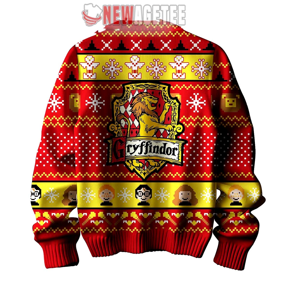 Harry Potter Gryffindor Harry Ron Hermione Ugly Christmas Sweater
