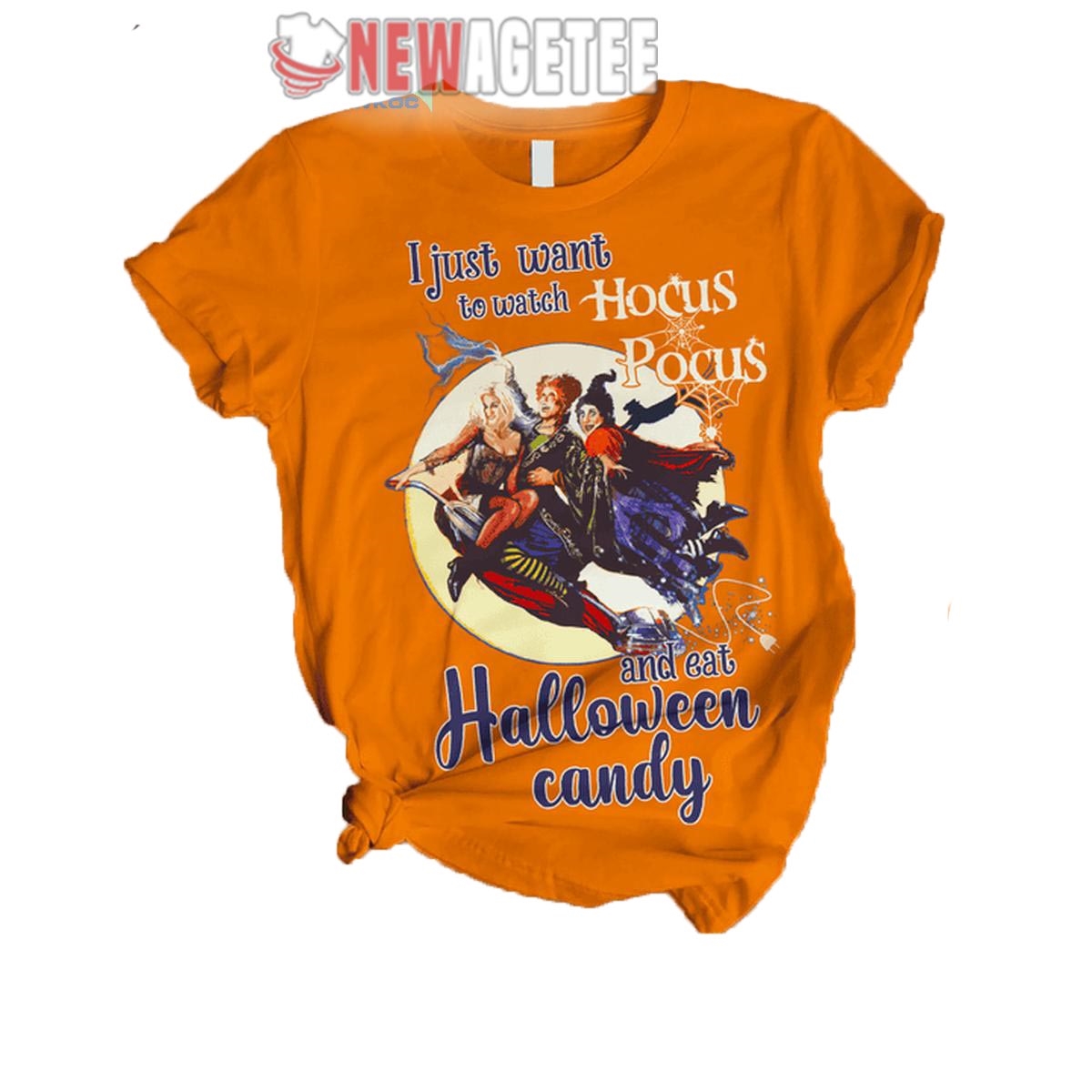 Hocus Pocus I Just Want To Eat Halloween Candy Soft Fuzzy Pajamas Set