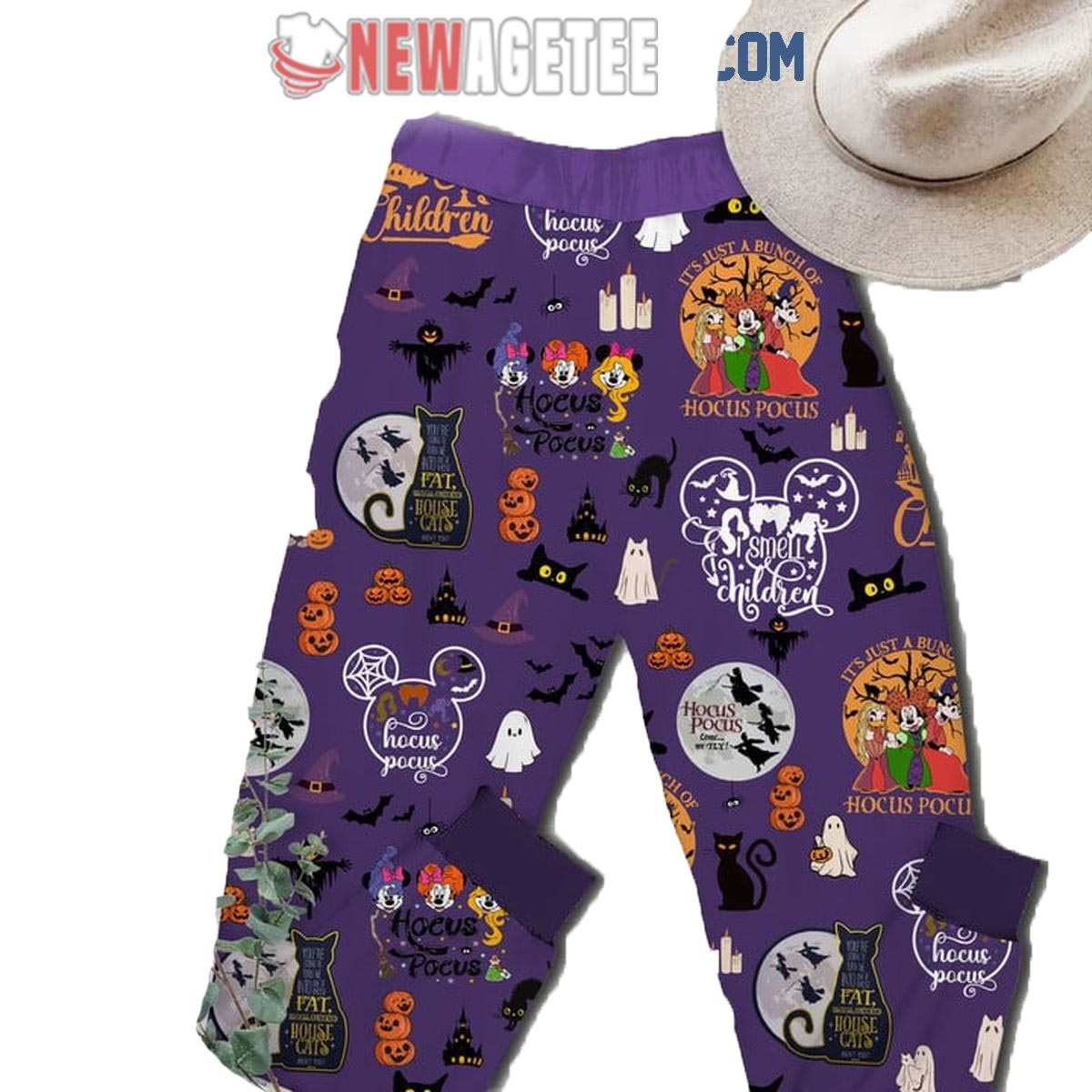 Hocus Pocus Its Just A Bunch Of Halloween Soft Fuzzy Pajamas Set