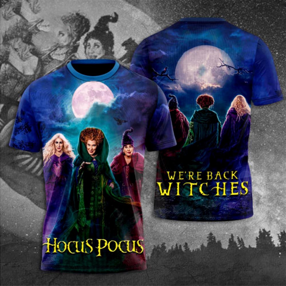 Hocus Pocus We Are Back Witches Aop Shirt