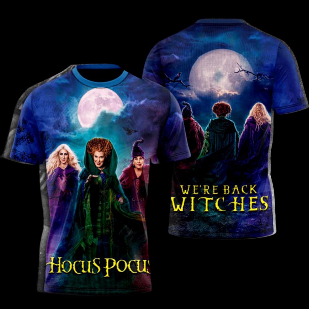 Hocus Pocus We Are Back Witches Aop Shirt