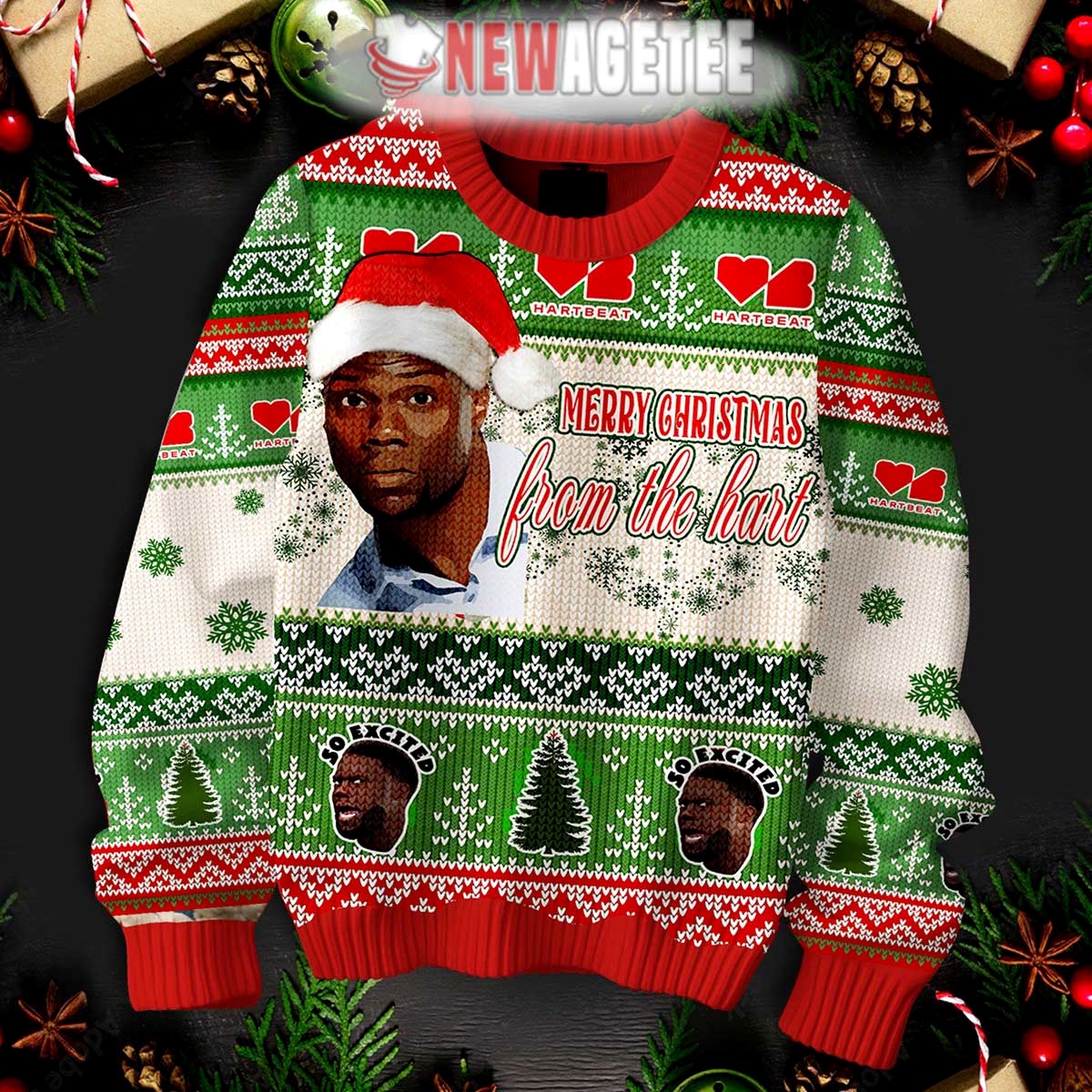 Kevin Hart Merry Christmas From The Hart Ugly Christmas Sweater