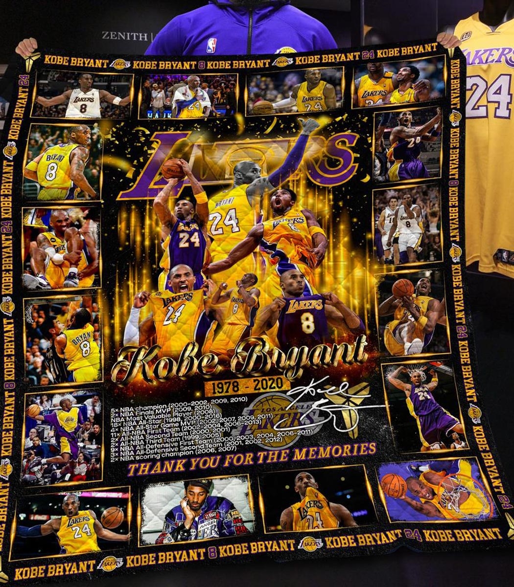 Kobe Bryant 1978-2020 Nba Hall Of Fame Los Angeles Lakers Quilt Fleece Blanket Kobe Bryant 1978-2020 Nba Hall Of Fame Los Angeles Lakers Quilt Fleece Blanket