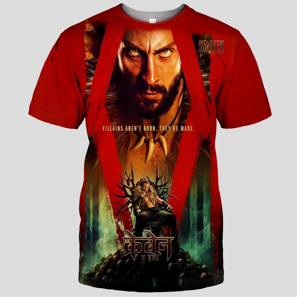 Kraven The Hunter Villains Arent Born Theyre Made Aop T-shirt