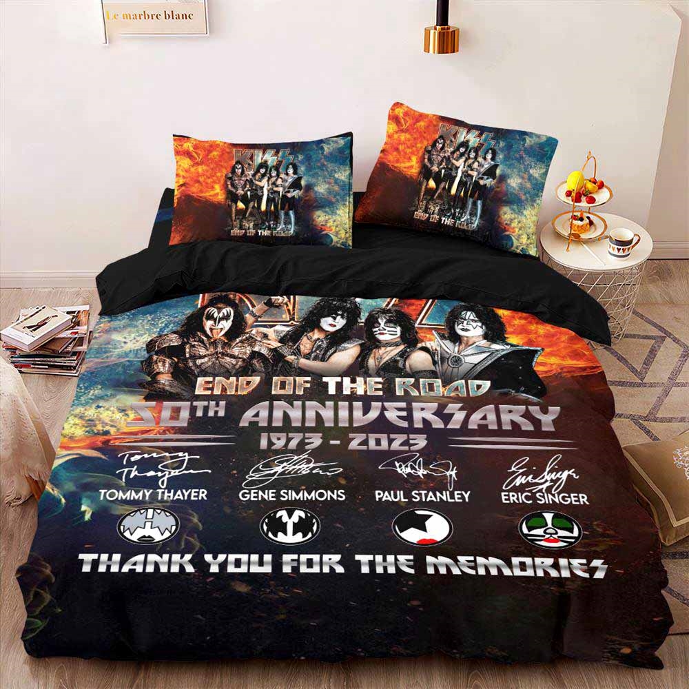 Metal Art Kiss Band Bedding Set Metal Art Kiss Band Bedding Set
