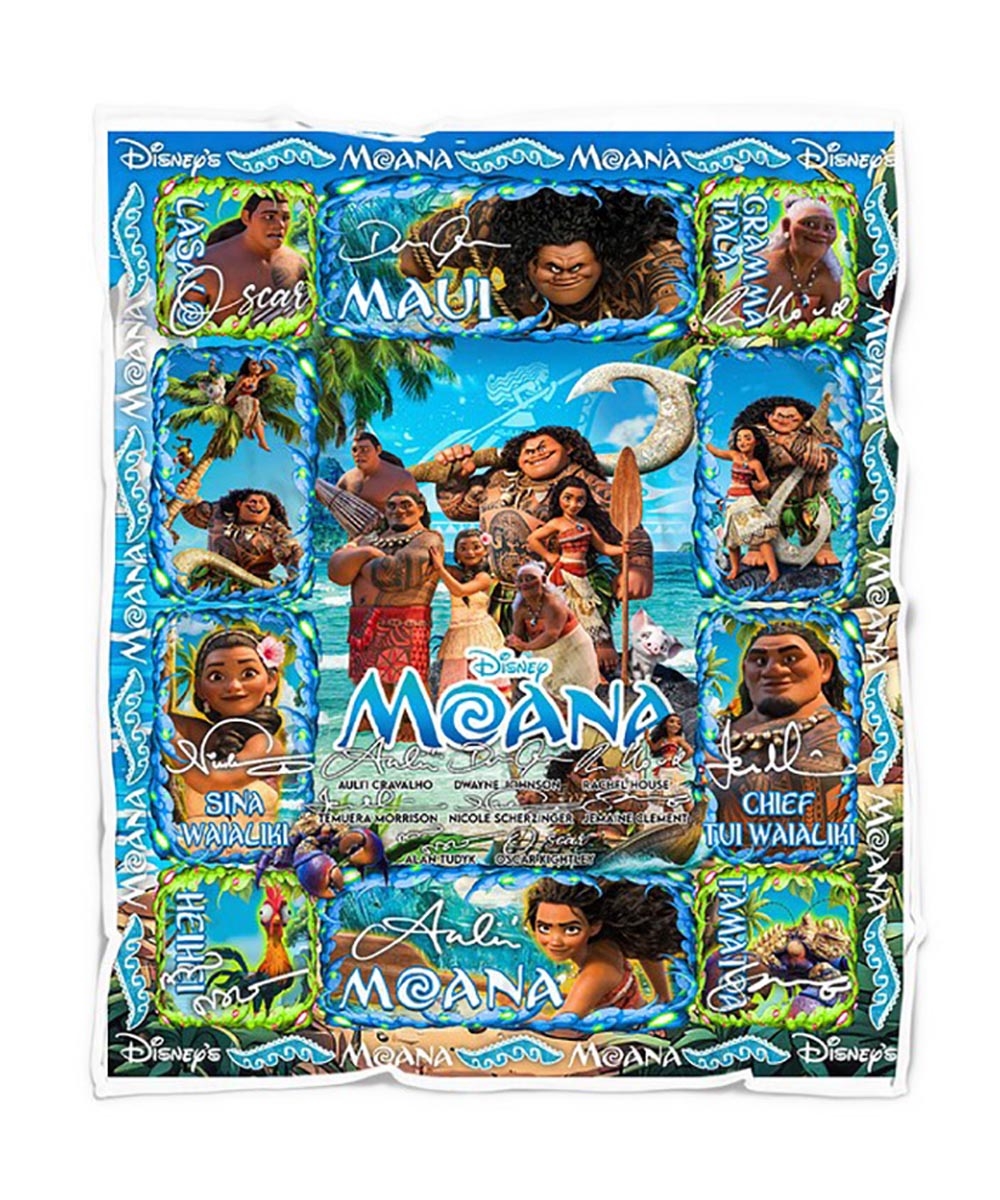 Moana Princess Disney Quilt Fleece Blanket