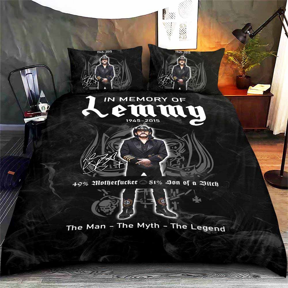 Motrhead Band X Lemmy Kilmister Duvet Cover And Pillow Case Bedding Set