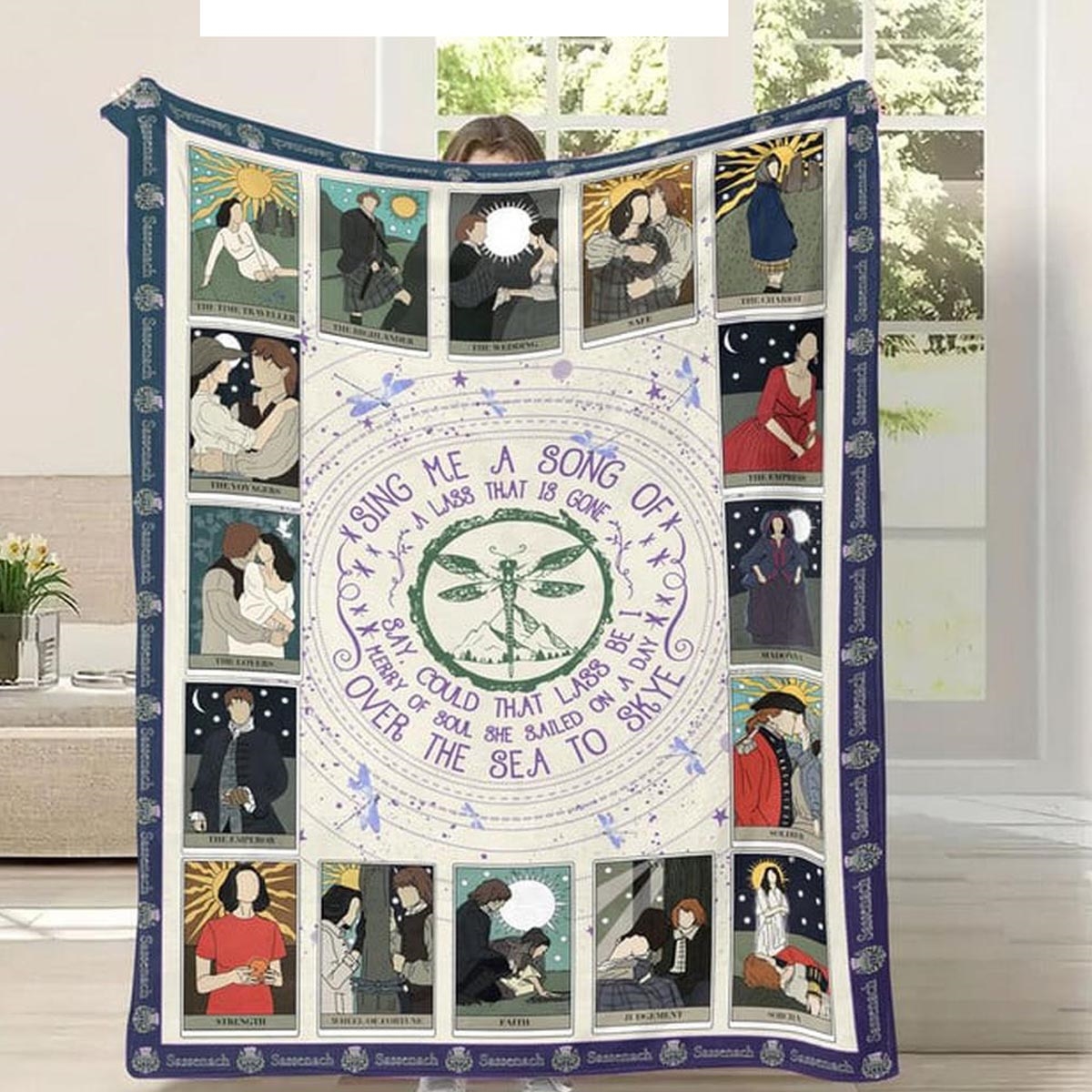 Outlander Sing Me A Song Over The Sea To Sky Quilt Fleece Blanket
