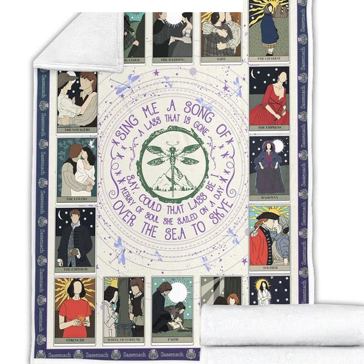 Outlander Sing Me A Song Over The Sea To Sky Quilt Fleece Blanket