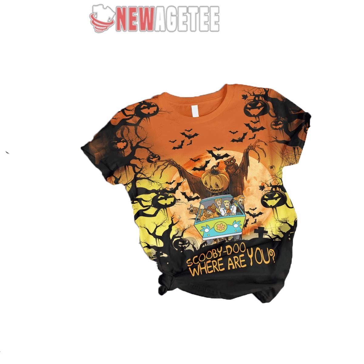 Scooby Doo Where Are You Halloween Hunting Soft Fuzzy Pajamas Set