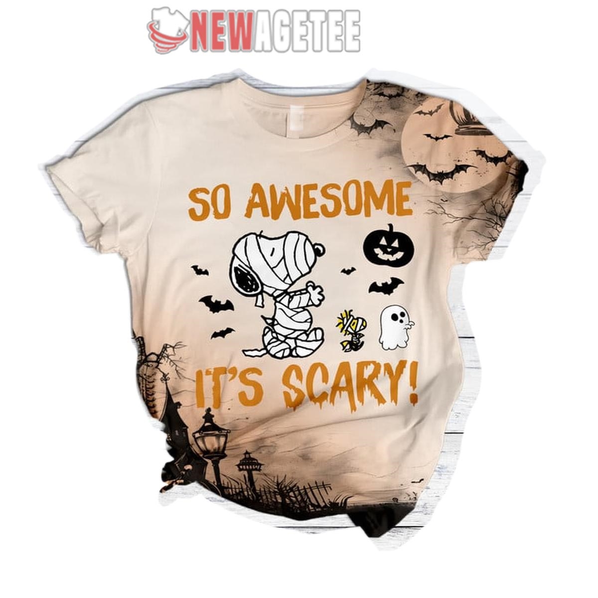 Snoopy So Awesome Its Scary Halloween Soft Fuzzy Pajamas Set Snoopy So Awesome Its Scary Halloween Soft Fuzzy Pajamas Set