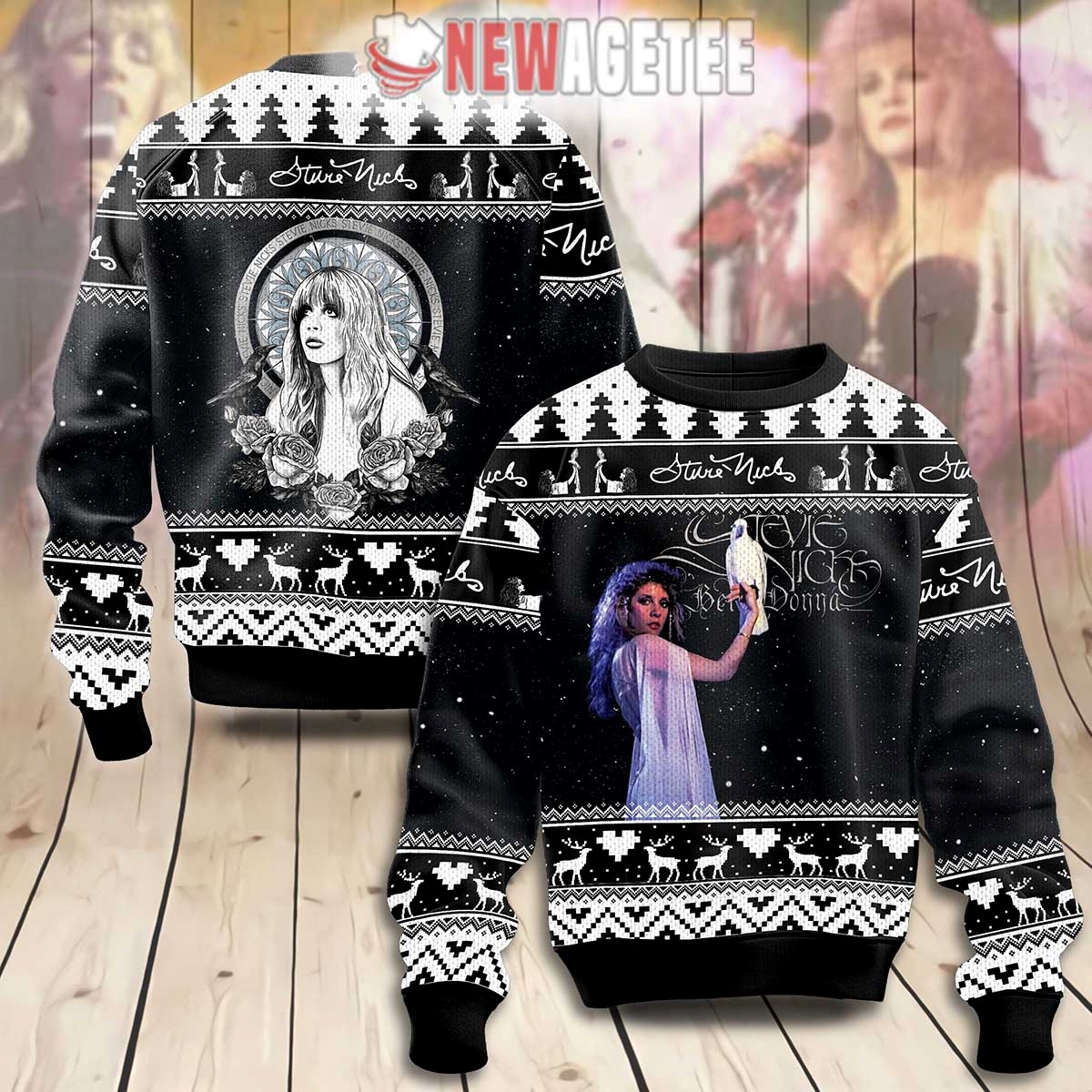 Stevie Nicks Bella Donna Ugly Christmas Sweater