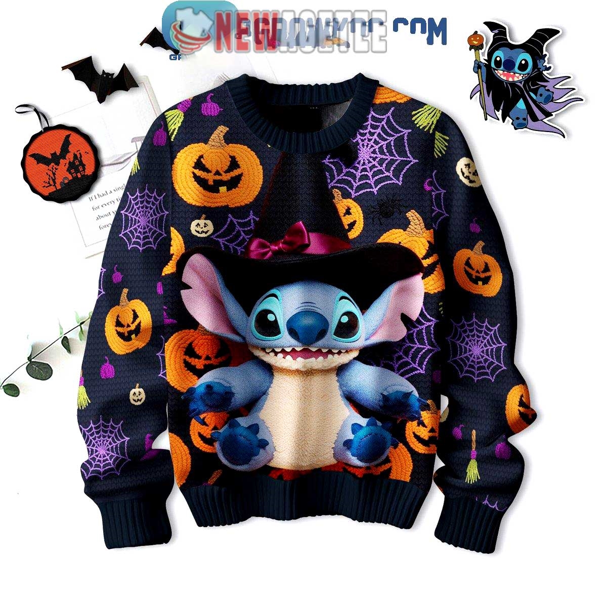 Stitch Happy Halloween Ready To Be Spooky Ugly Sweater