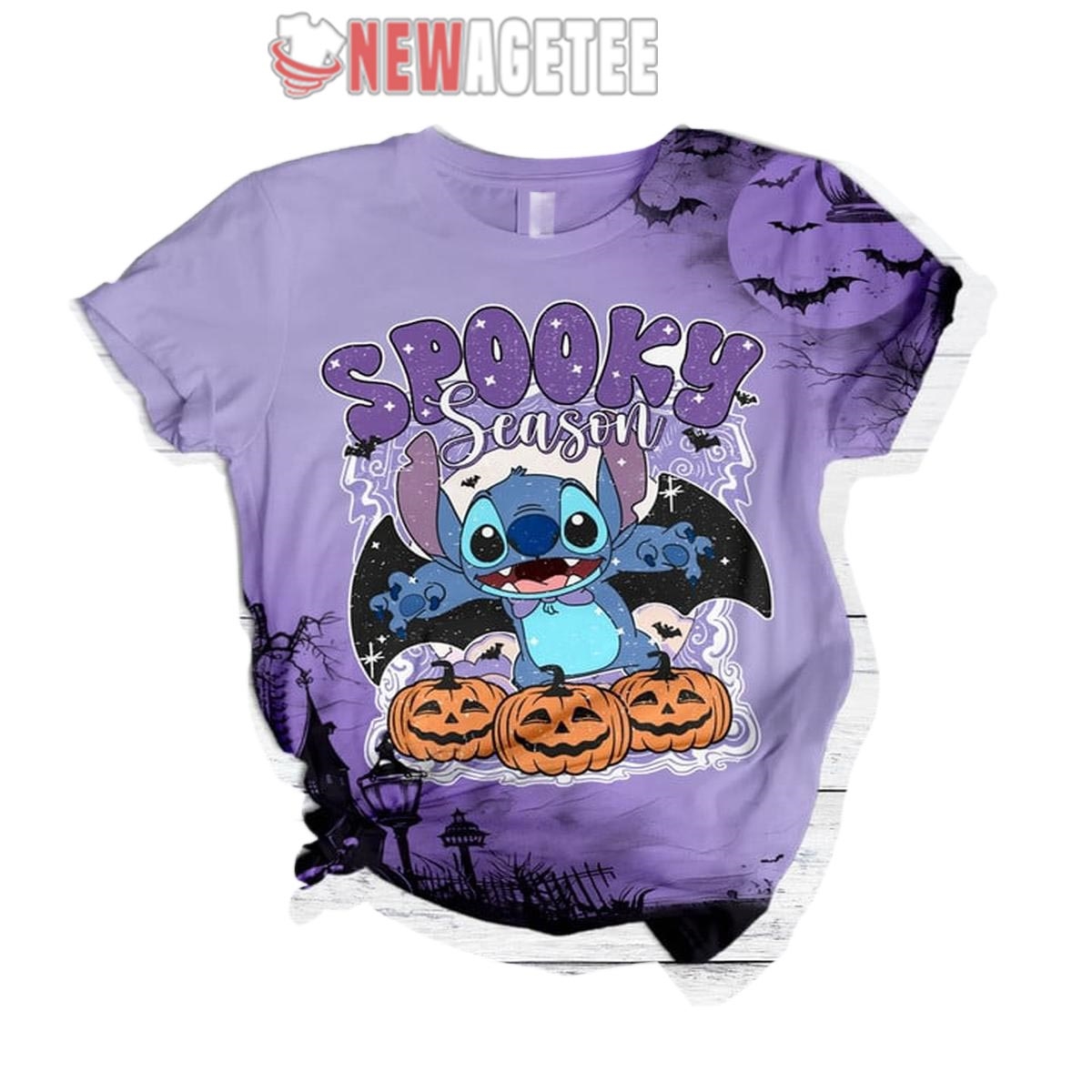 Stitch Spooky Season Halloween Soft Fuzzy Pajamas Set Stitch Spooky Season Halloween Soft Fuzzy Pajamas Set
