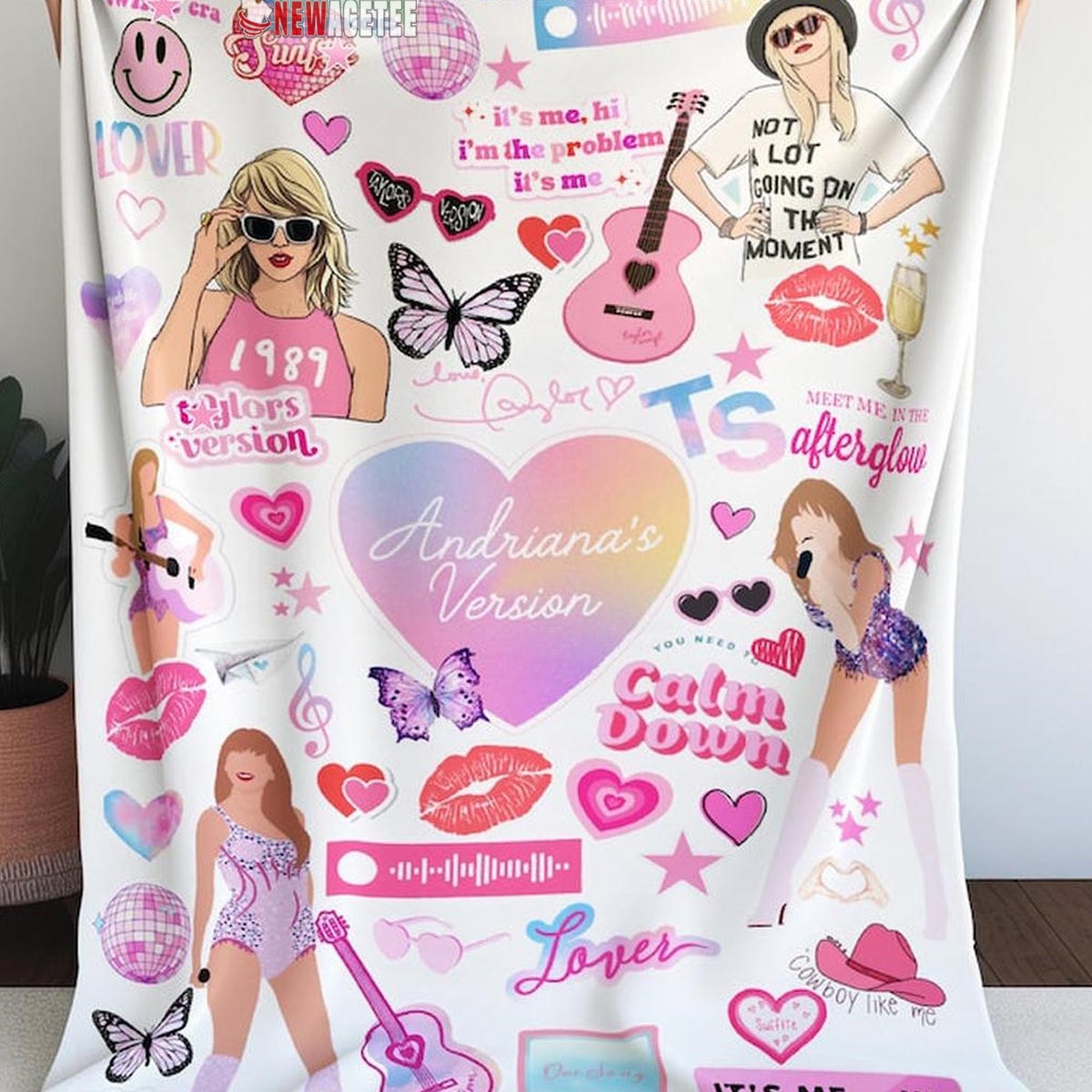 Taylor Swift Smaragda Version Swifties Quilt Fleece Blanket