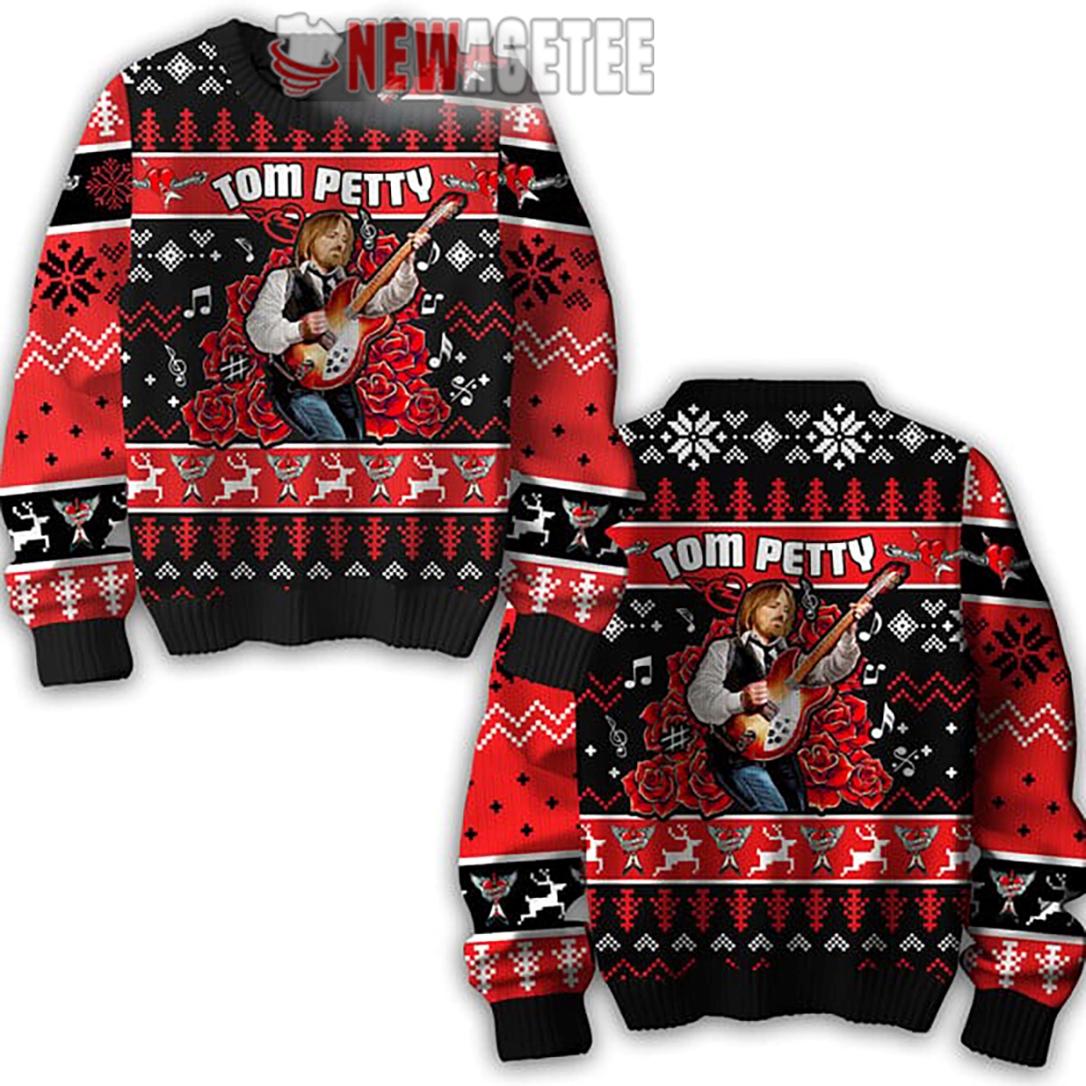 Tom Petty Runnin Down A Dream Ugly Christmas Sweater