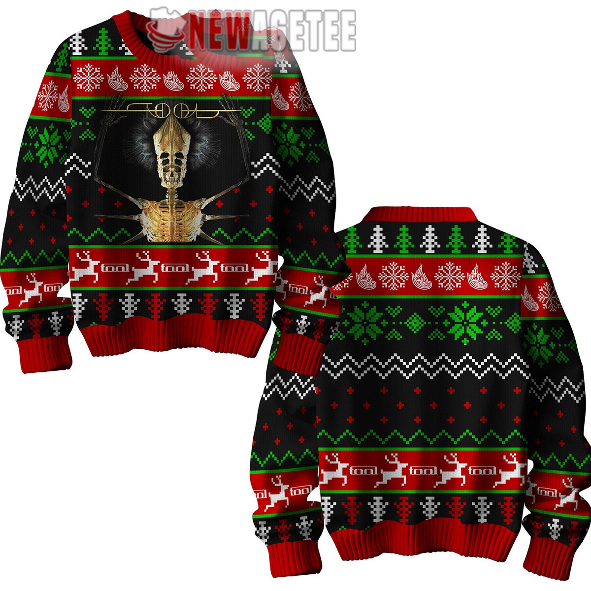 Tool Band Rock Seasons Greetings Ugly Christmas Sweater