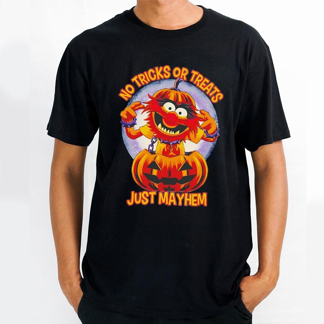 Animal In A Jack O Lantern No Tricks Or Treats Just Mayhem Halloween Shirt Animal In A Jack O Lantern No Tricks Or Treats Just Mayhem Halloween Shirt