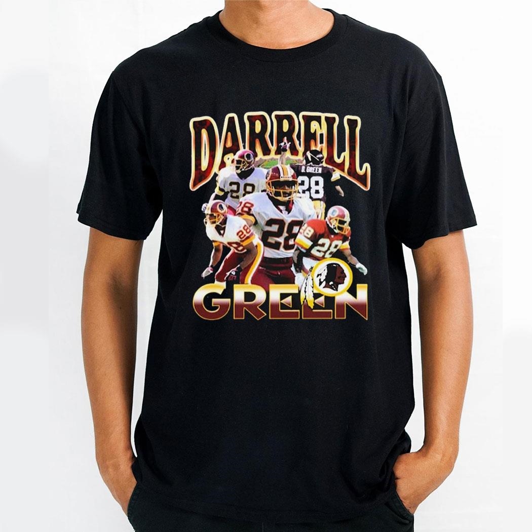 Darrell Green 28 Washington Redskins Nfl Player Graphic Shirt