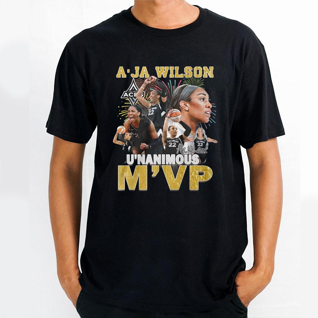 Las Vegas Aces Aja Wilson Unanimous Mvp 2024 Shirt Hoodie Las Vegas Aces Aja Wilson Unanimous Mvp 2024 Shirt Hoodie