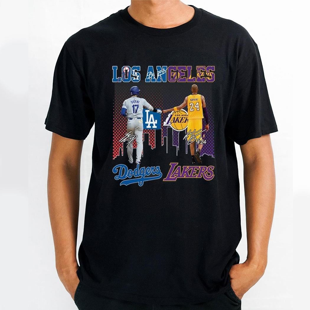 Los Angeles Rams Los Angeles Dodgers Proud Of The State Shirt